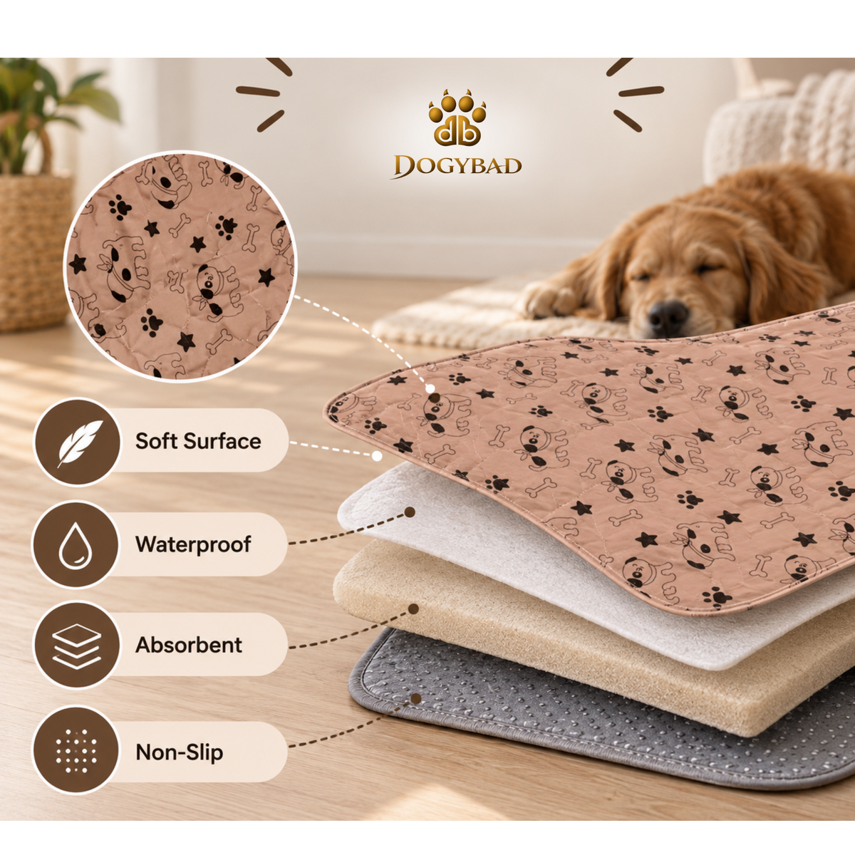 DogyBad Reusable Pet Pads